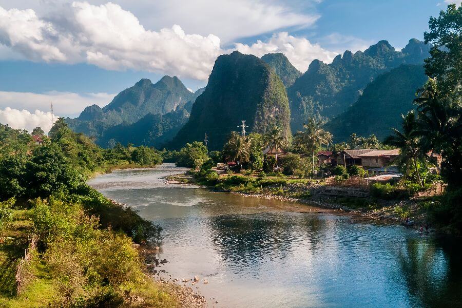 laos vang vieng nam song rivier