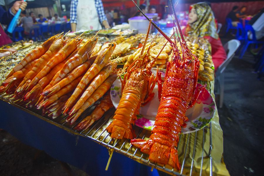 maleisie borneo kota kinabalu sea food markt
