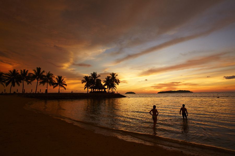 maleisie kota kinabalu zonsondergang