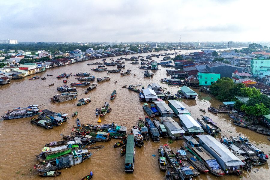 vietnam mekong delta cai rang drijvende markt