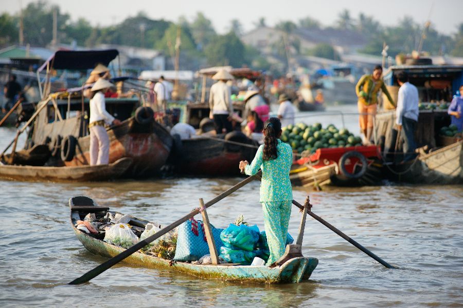 vietnam mekong delta cai rang drijvende markt