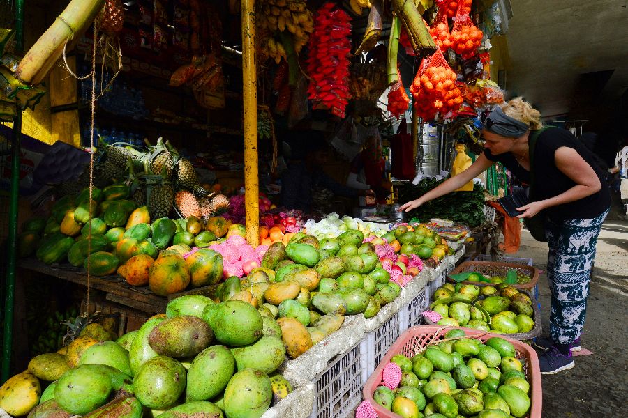 sri lanka nuwara eliya markt toerist fruit