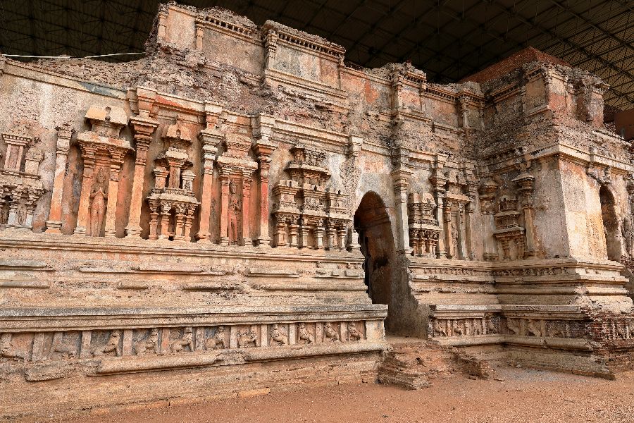 sri lanka polonnaruwa restanten van het paleis