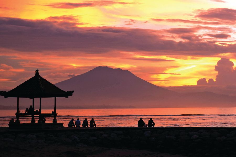indonesie bali sanur strand zonsopkomst