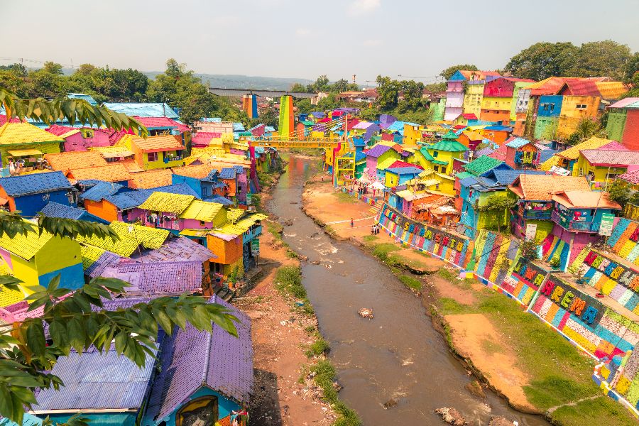 indonesie java malang kampung warna warni jodipan
