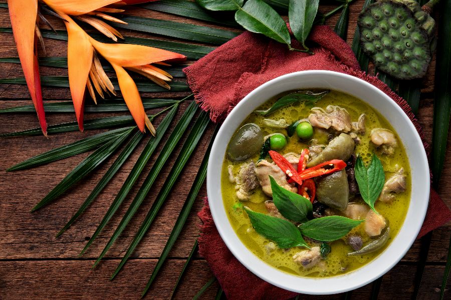 thailand green curry chicken kip
