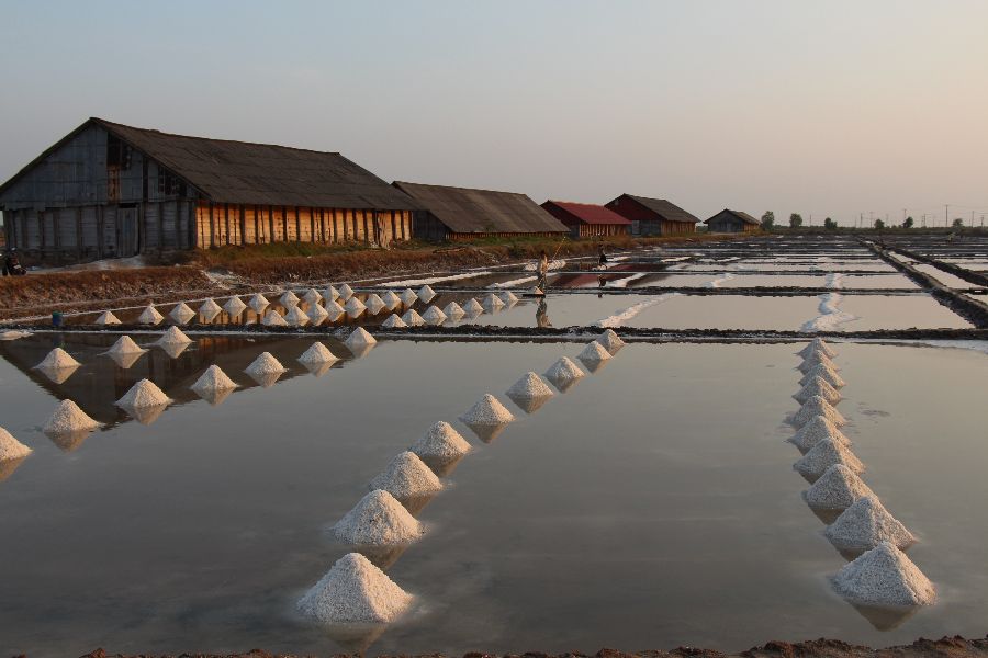 cambodja kampot zoutwinning