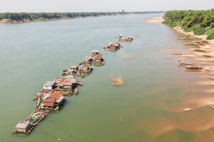 cambodja kratie koh trong eiland