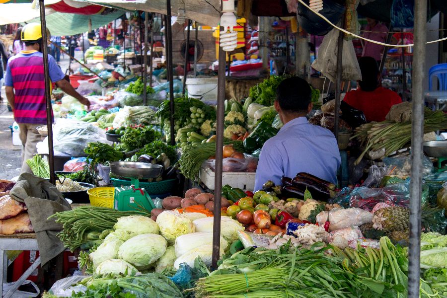 cambodja phnom penh markt