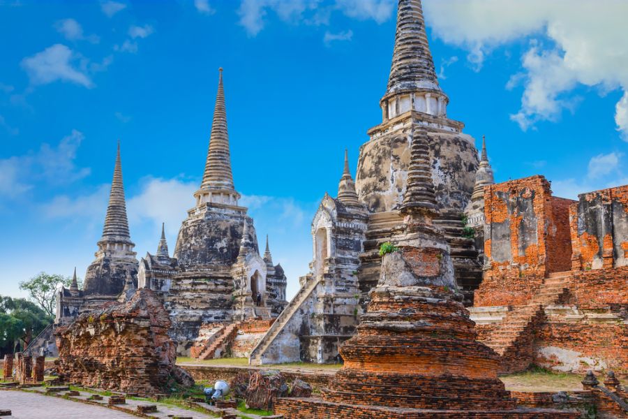 thailand ayutthaya wat phra si sanphet tempel