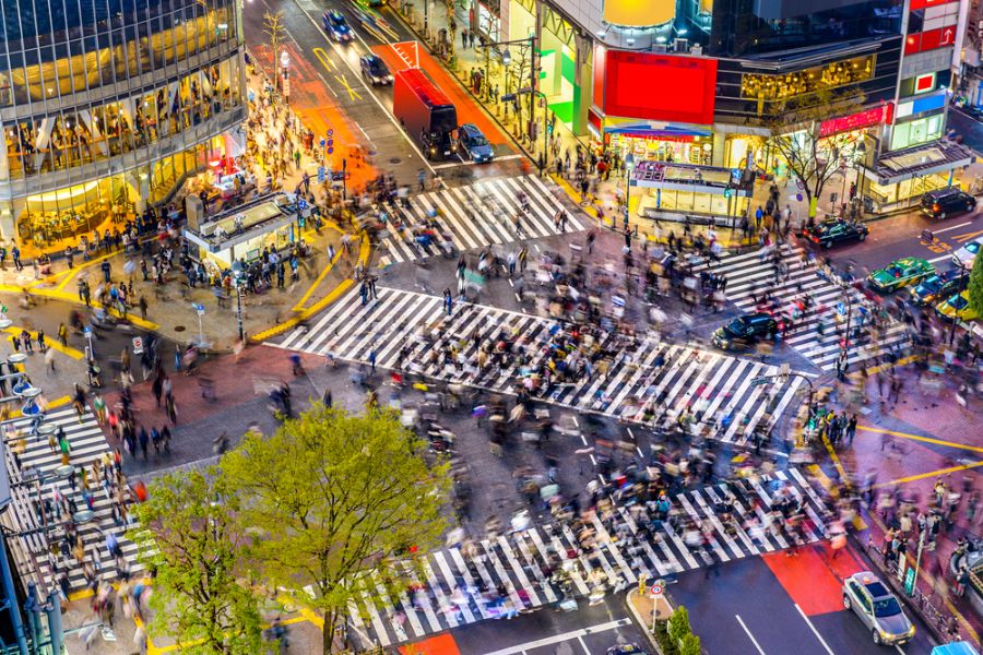 japan tokyo shibuya crossing