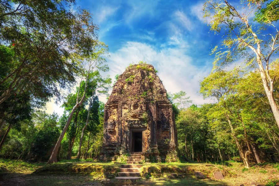 cambodja kampong thom sambor prei kuk tempels