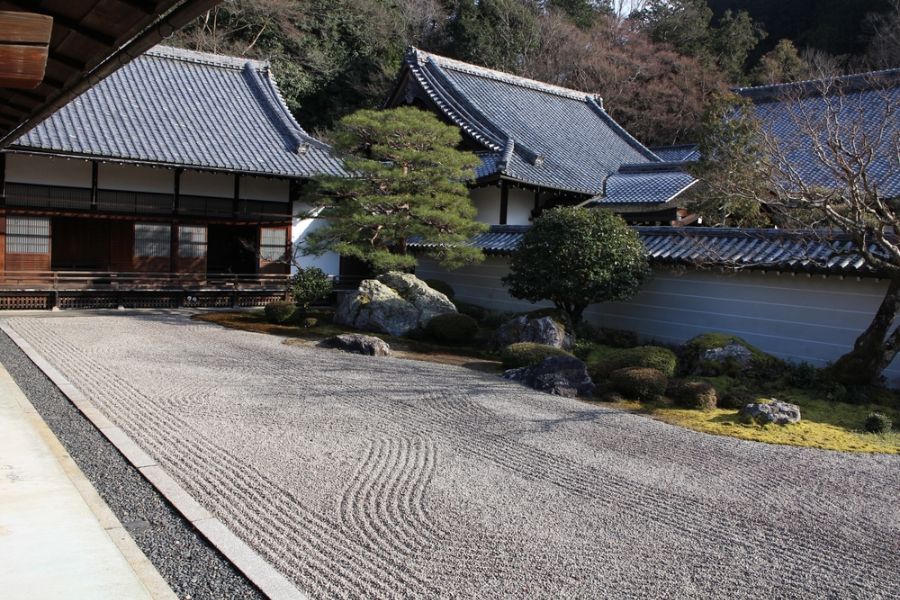 japan kyoto nanzenji tempel tuin van steen stone garden