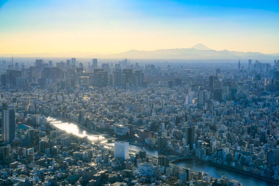 japan tokyo uitzicht vanaf de tokyo skytree