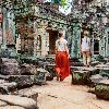 cambodja siem reap angkor wat gezin klein 598