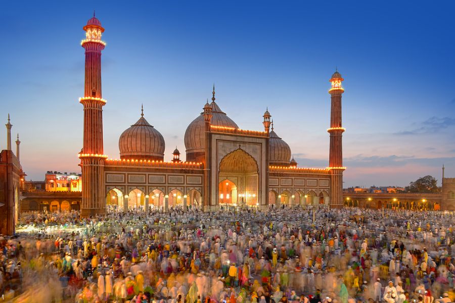 india delhi old delhi jama masjid moskee 8