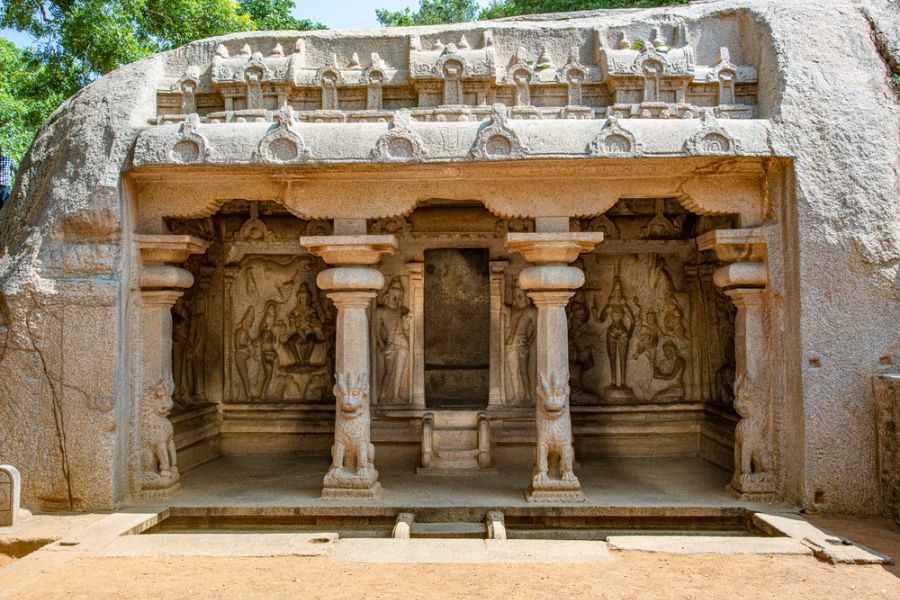 india mamallapuram tempel shore temple