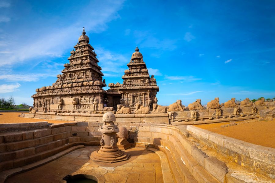 india mamallapuram tempel shore temple