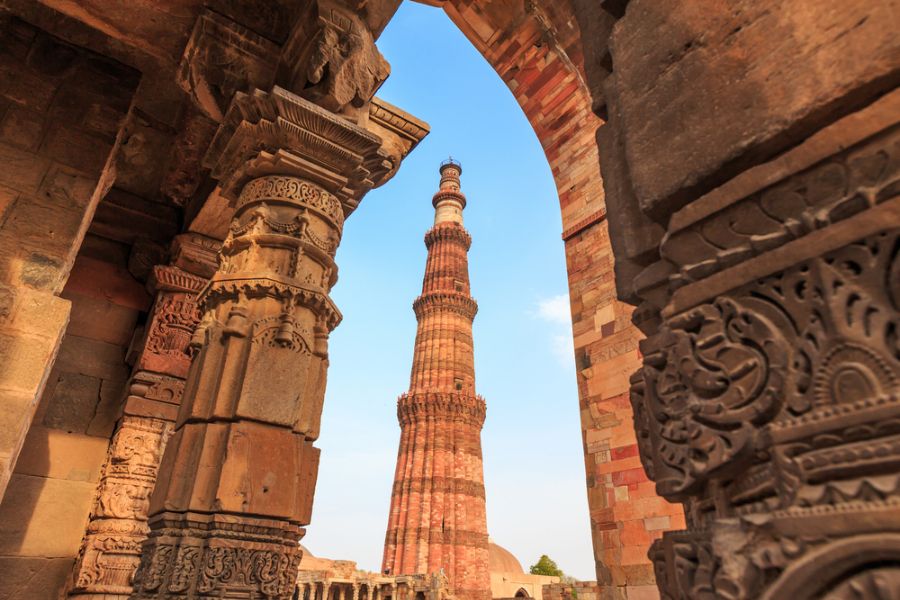 india new delhi qutub minar minaret