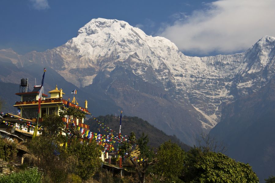 nepal pokhara annapurna gebergte