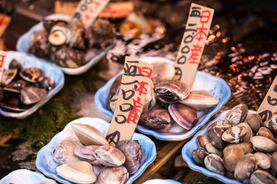 japan Tsukiji vismarkt, Tokyo
