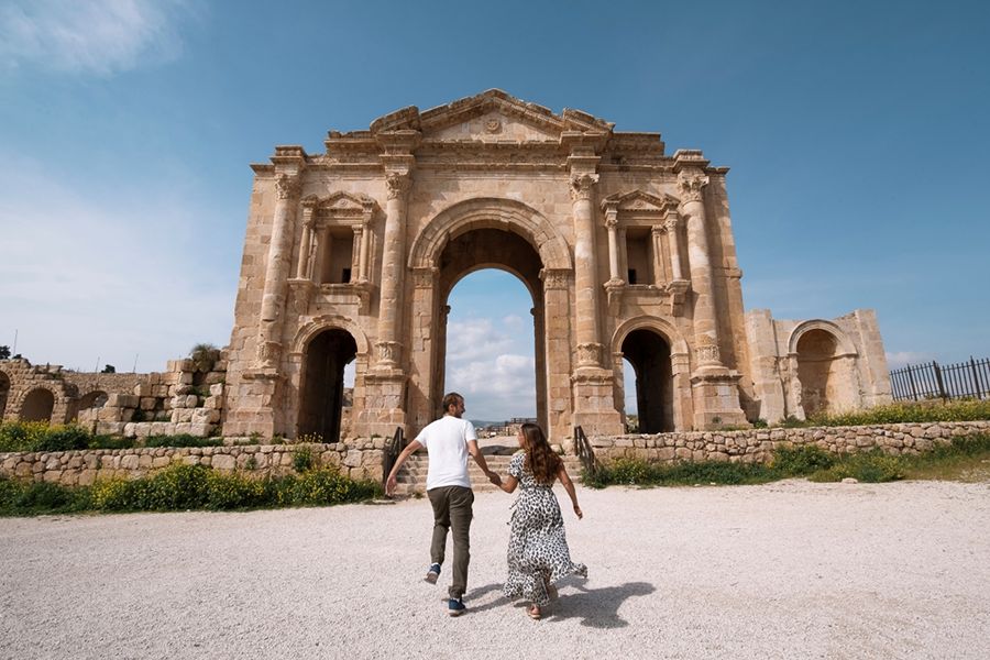 Triomfboog van Hadrianus in Jerash