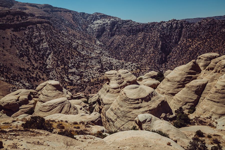 De 'white dome' in Dana-natuurreservaat