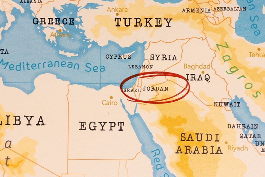 Jordanië en de buurlanden