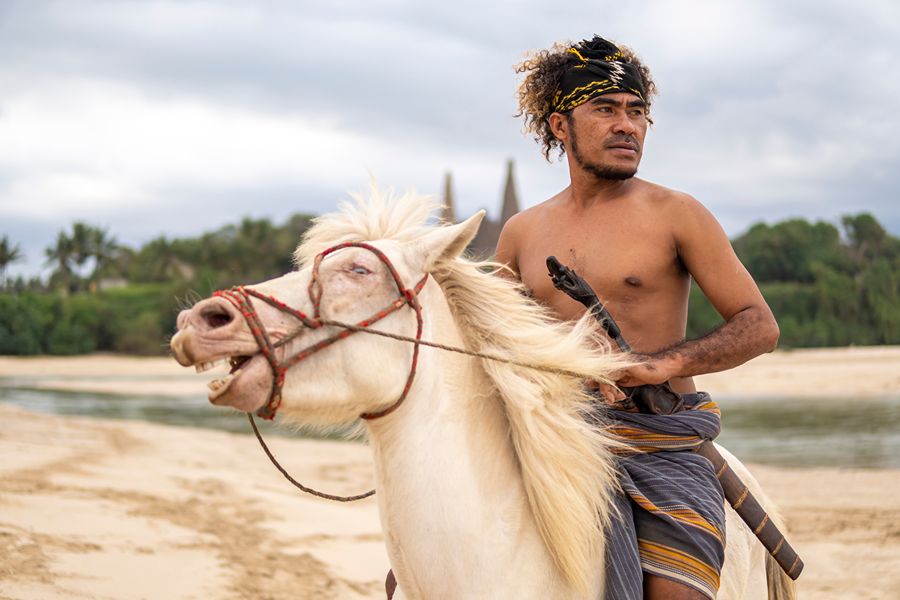 Marapu-man op het eiland Sumba