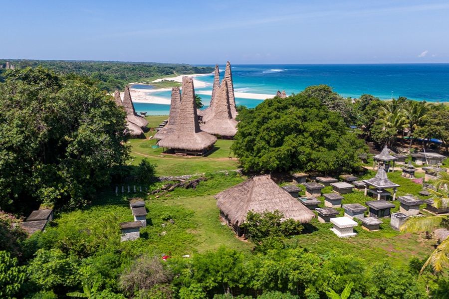 Traditioneel dorp op Sumba