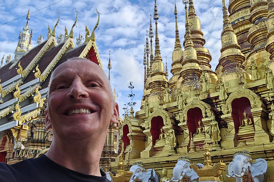 Collega Henry in Noord-Thailand